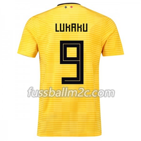 Fußballtrikots Belgien Lukaku 9 Auswärts Trikotsatz WM 2018